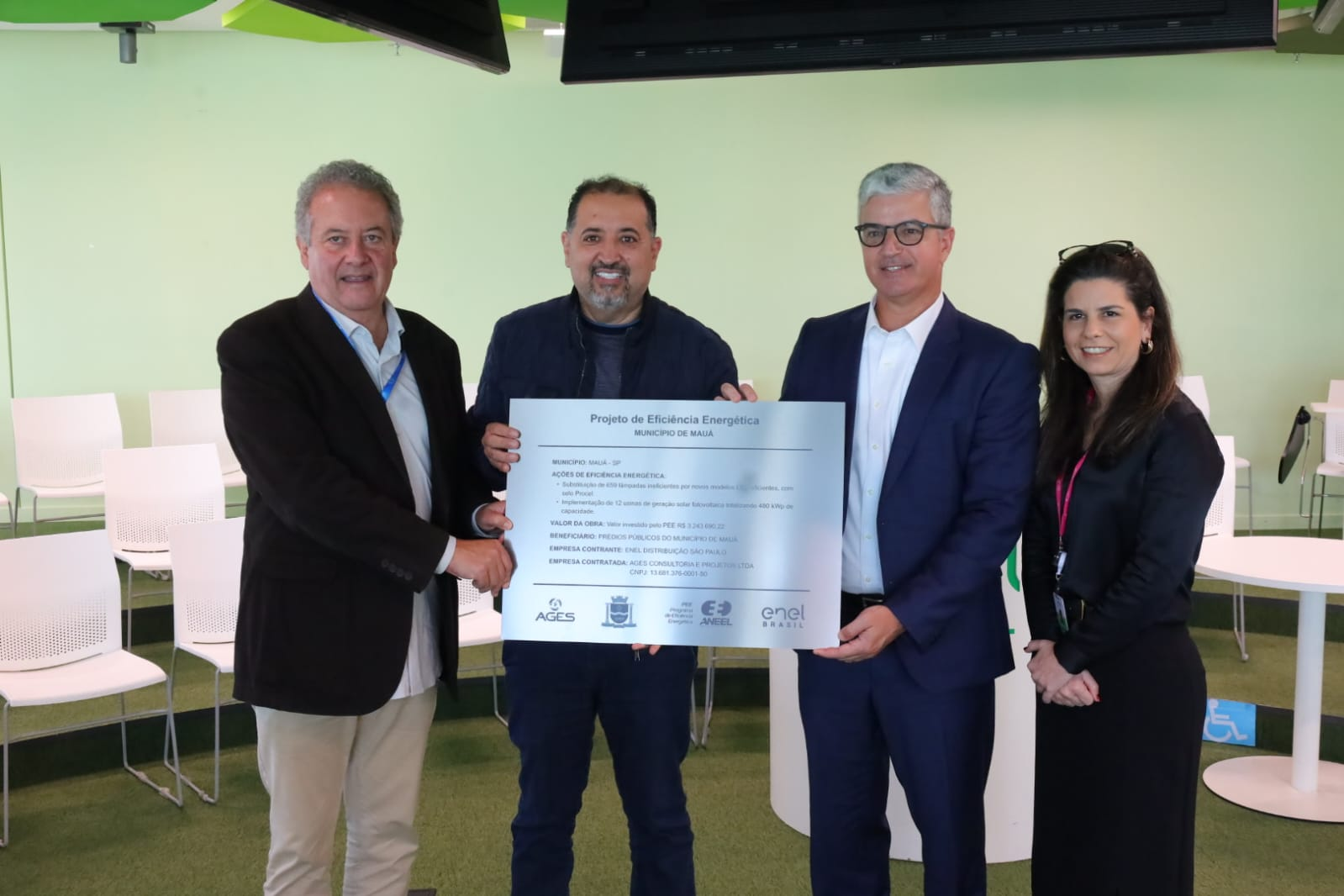 Mauá receberá R$ 3,2 milhões em investimentos para modernizar iluminação pública e ampliar geração de energia solar